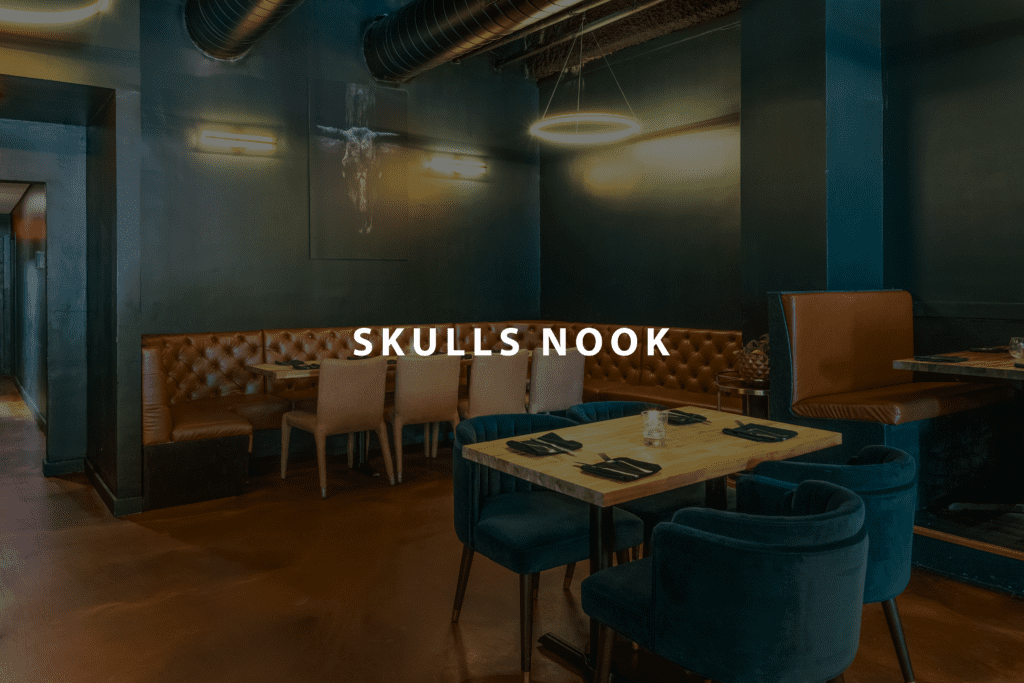 Skull's Nook private dining room at Brugada Kitchen & Bar in Nashville